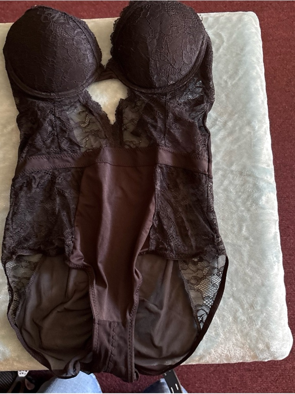 Women’s Lace Bodysuit Shapewear - Brown